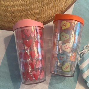 2 TERVIS Heart tumblers 18 oz